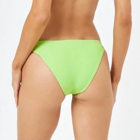L*Space The Camacho Low RIse Bikini Bottoms Cucumber Green Size XS NEW with Tags - Picture 3 of 9